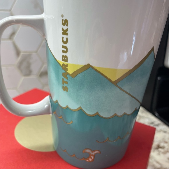 Starbucks Dot Collection 2015 FERRIS WHEEL 16 oz Tall Coffee Cup Mug - Picture 6 of 7